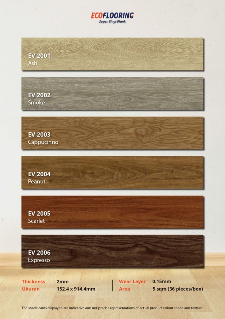 Katalog Taco Eco Flooring Super Vinyl Plank 2 mm Lantai Vinyl Taco